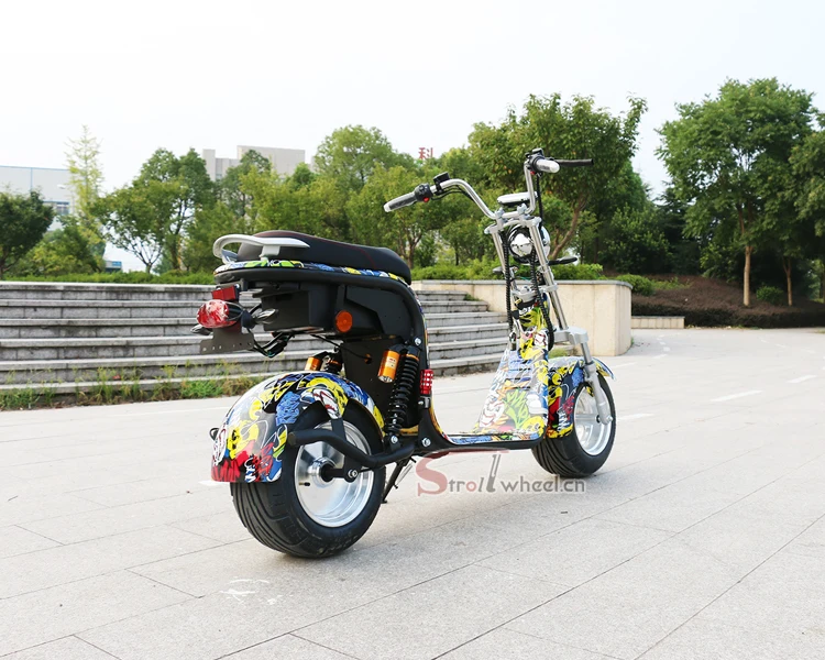 1000W Double Set Battery Big Wheel China Electric Scooter Citycoco