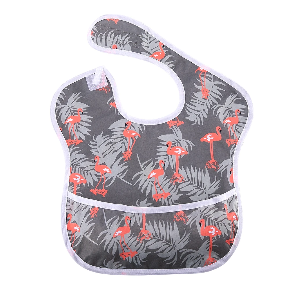 soft and comfortable,absorbent cotton Baby Bibs with pocket, anti-dirty bib,cute print bibs for babies supplier