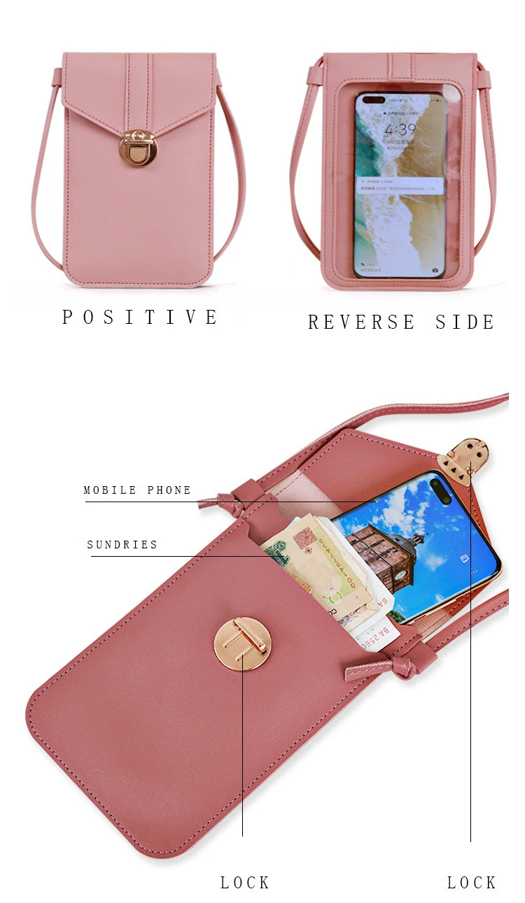 waterproof touch screen purse