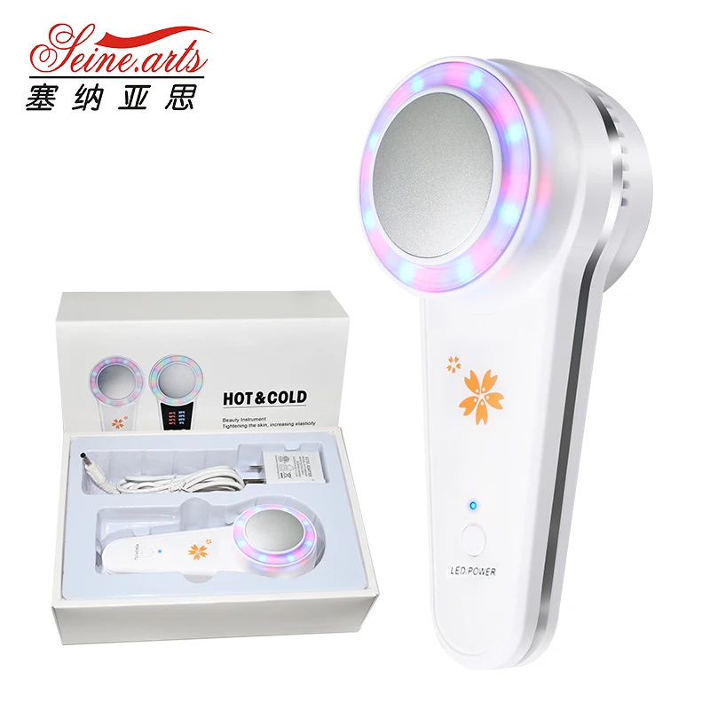 Portable Home Use LCD Cold Hammer  Face Lifting Facial Massager Skin Care SPA Wrinkle Remover Beauty Machine  (LW-053A)