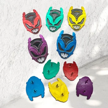 Metal Gifts & Crafts Colorful Metal Ranger Helmet Design Enamel Pin Badge Soft Enamel Lapel Pin