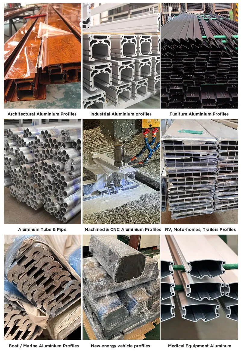 Whole Custom 6061 6063 T5 T6 Aluminum Extrusion Profile Supplier ...