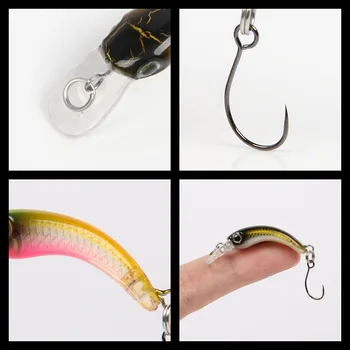 New CHEERY 1.2g 4cm Mini Floating Minnow Fishing Lure Unprinted Hard Artificial Crankbait Wobbler Saltwater Fish Pike Trout Bass – Minnow – view 3