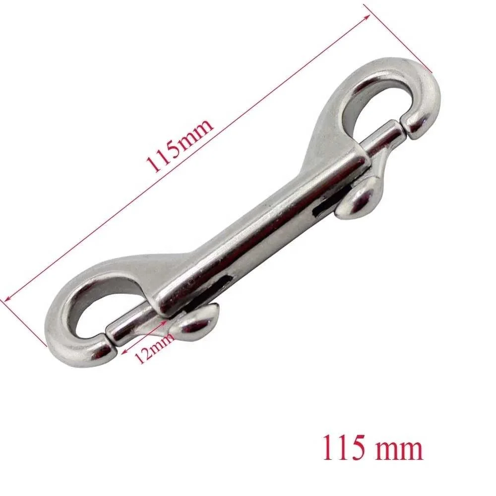 115MM DOUBLE END SNAP HOOK STAINLESS 316  FREE POST 
