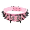 black spikes:pink