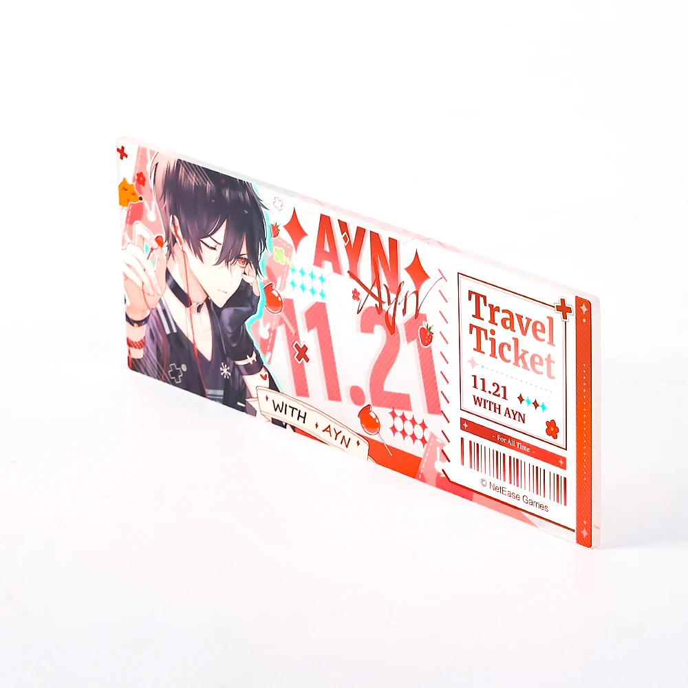CNAWO Custom Logo Engraved Solid Clear Anime Acrylic Block UV Printing Photo Display Cube Lucite Metal & Plastic Material
