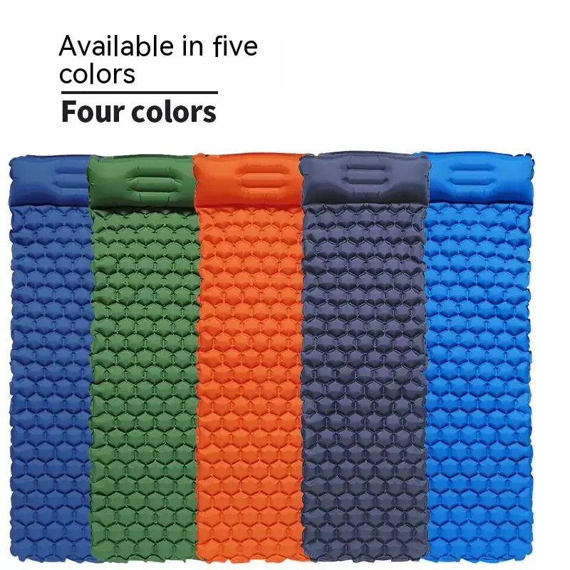 Ultra-Light Portable Outdoor Air Mattress Waterproof Camping Sleeping Pad Pillow Customizable Logo Backpacking Hiking Beach Use factory