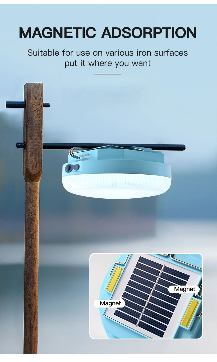 high light quality led solar battery lamp rechargeable outdoor emergency led bulb light for camping
