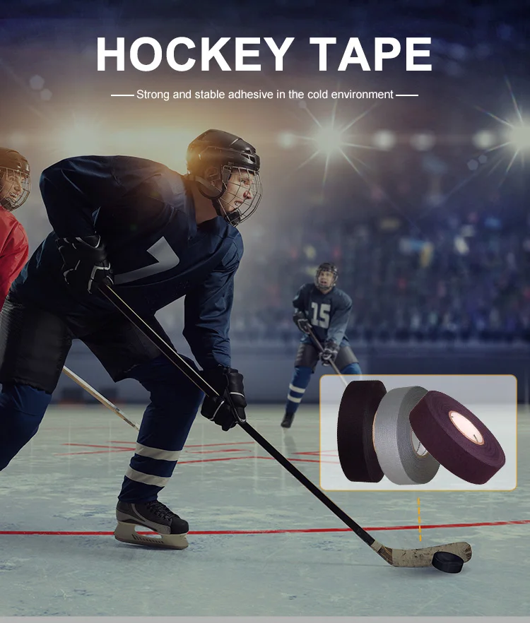 Custom Cotton Fabric Cloth Hockey Stick Tape For Ice Roller Hockey