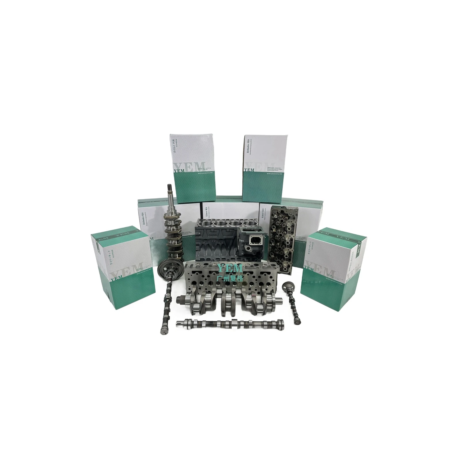 For Doosan DX120 DX140LC DX150 DX220 Cylinder Block Cylinder Head Crankshaft Camshaft Industrial Machinery Spare Parts