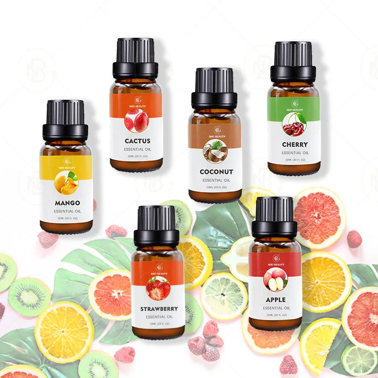 Private Label Bulk Organic Vegan Raspberry Litchi Cranberry Apple Fruit Essential Oil