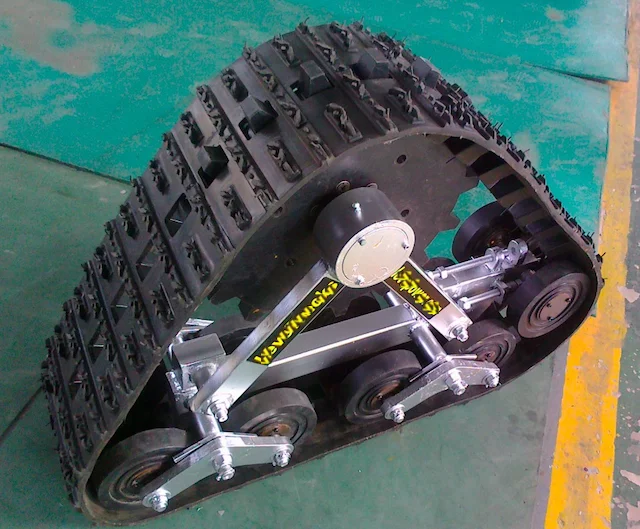 Small Vehicle Track System Small Robot Tracks Platform ATV Rubber Track Conversion/system/kits Tracked Wheelchair
