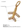 Pave Miniature airplane charm
