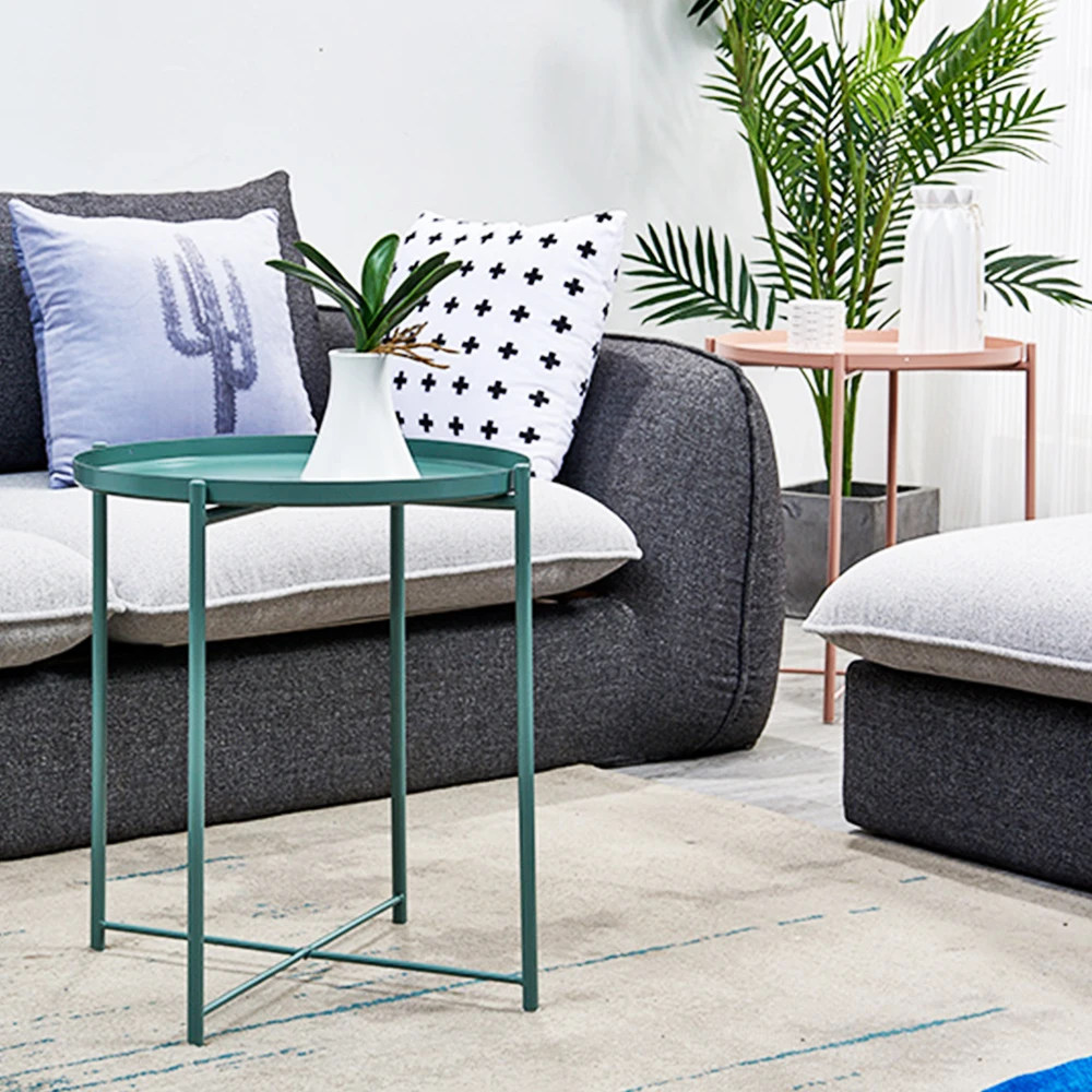 Side Tables For Living Room Home Furniture New Design Metal Tray