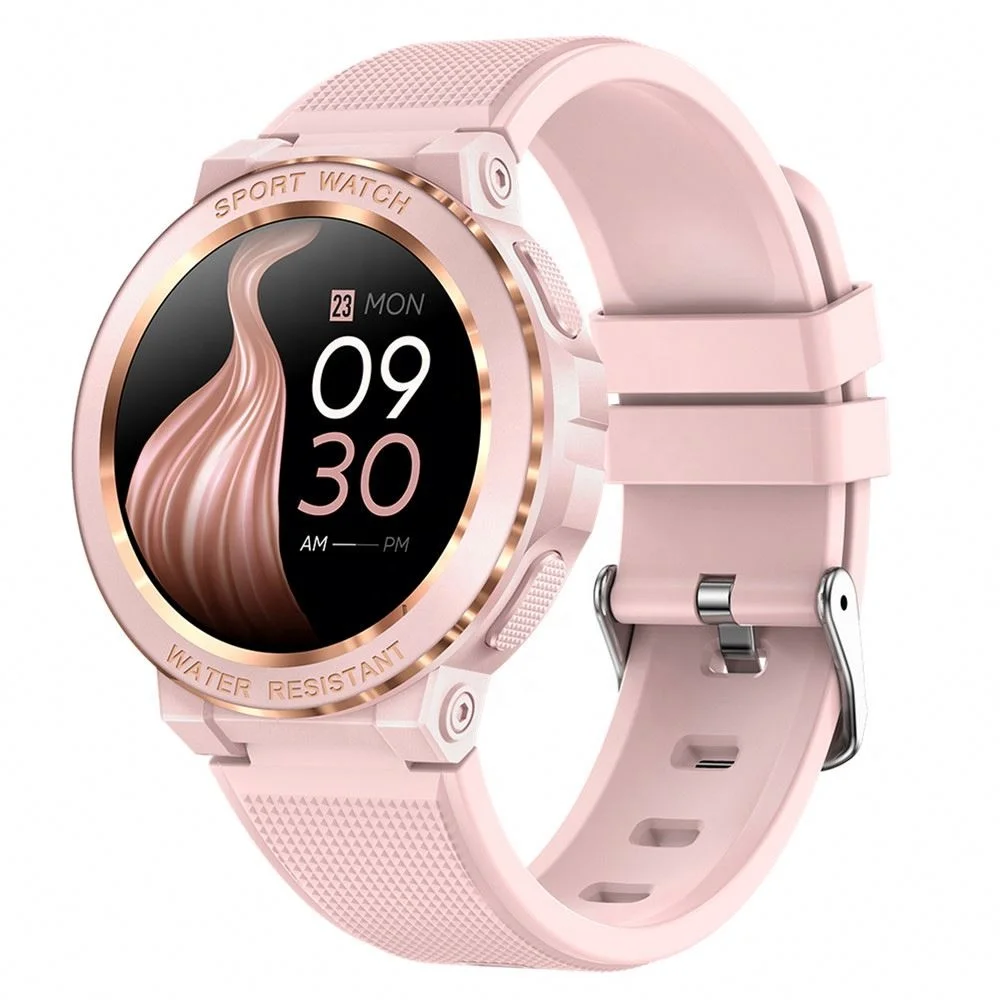 Mk60 Rugged Style Smart Watch For Women Ladies 2023 Full Screen Touch With Blood Pressure
