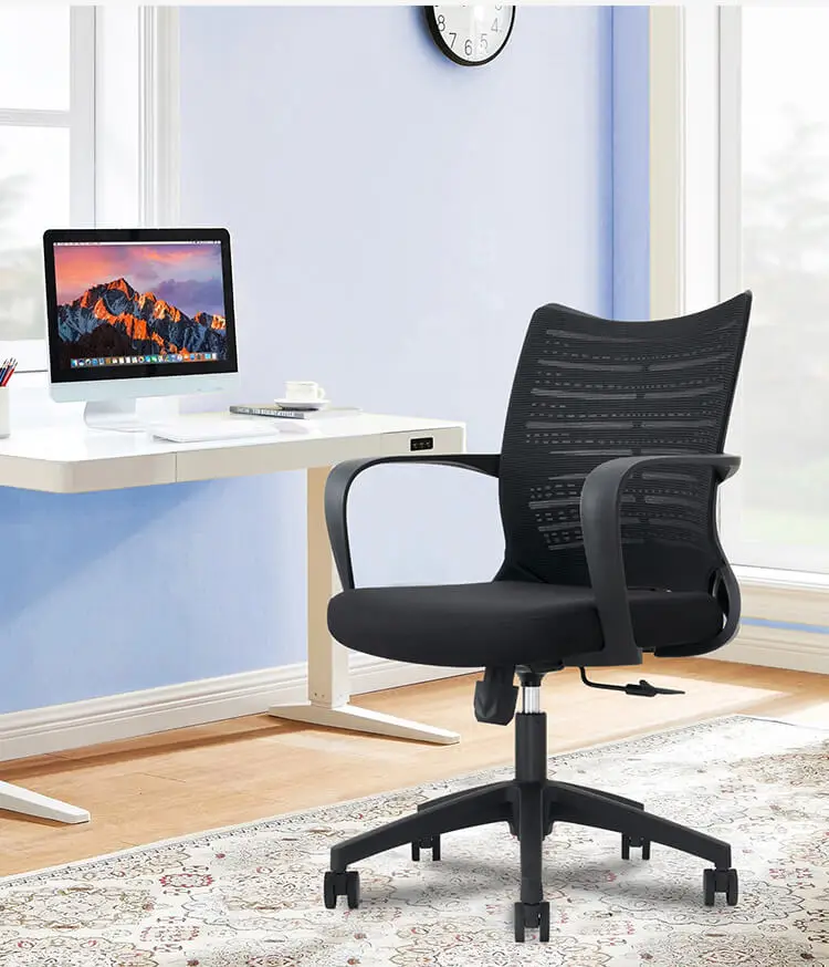 Modern L Shape Ergonomic Office Desk Luxury High End Executive Office