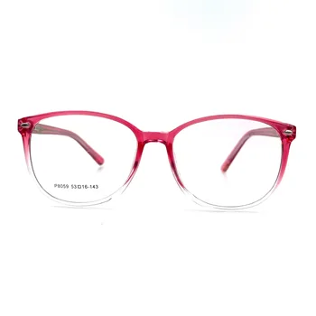 Factory Sale Hot Seller pink designer light oval eyeglasses frames women transpirant