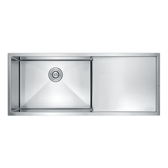 手工不锈钢厨房水槽带板水槽方便放置水果和蔬菜 Buy 厨房水槽 农舍水槽 不锈钢水槽product On Alibaba Com