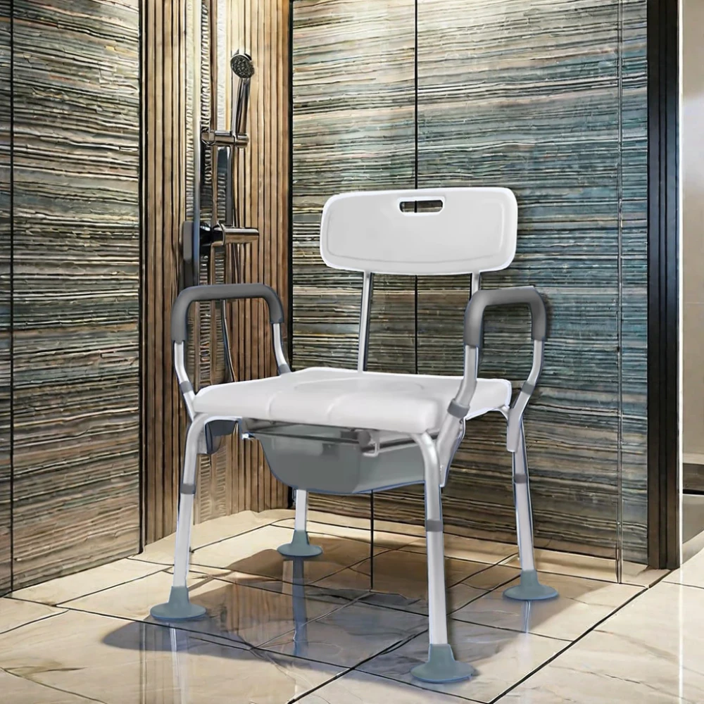 Widely welcomed adjustable permanent shower bathroom seat medical chair for shower bathroom supplier