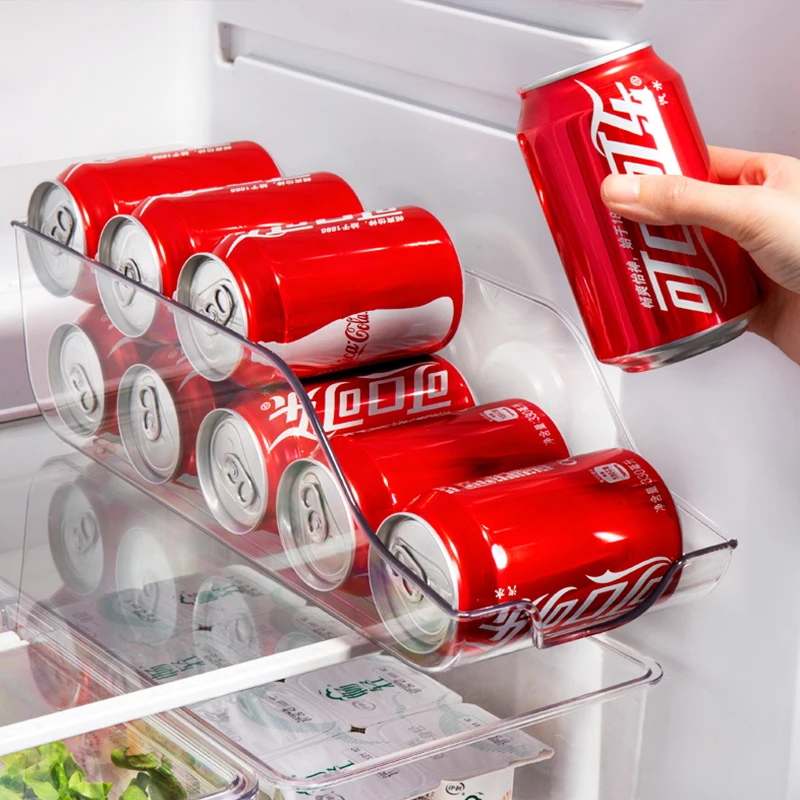 Refrigerator Storage Box Transparent Fruit and Vegetable Beverage Egg Storage Box Kitchen PET Storage Box Plastic Fridge Drawer