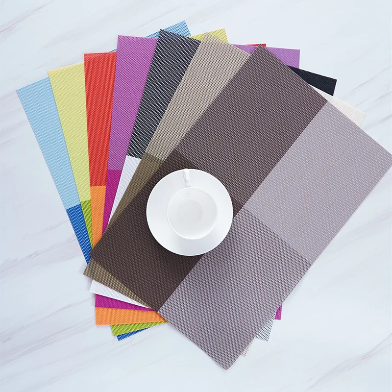 2025 PVC Vintage Table Mat Dining Mat Heat Insulated Hotel Oil and High Temperature Resistant Chinese Table Mat
