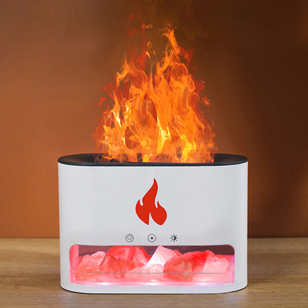 Home Desktop Office Simulation Flame Humidifier Volcano Diffuser lava Aromatherapy Machine
