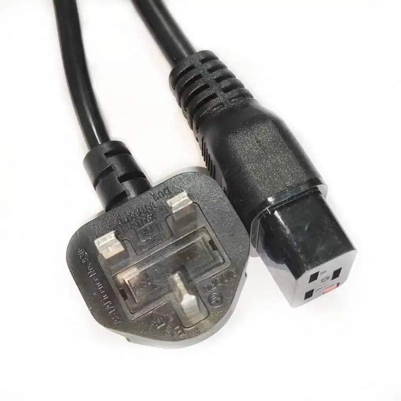 Cablu de alimentare UK, cablu de curent alternativ UK, cabluri electrice de prelungire, 240 V, cablu de prelungire cu 3 pini, 13 A
