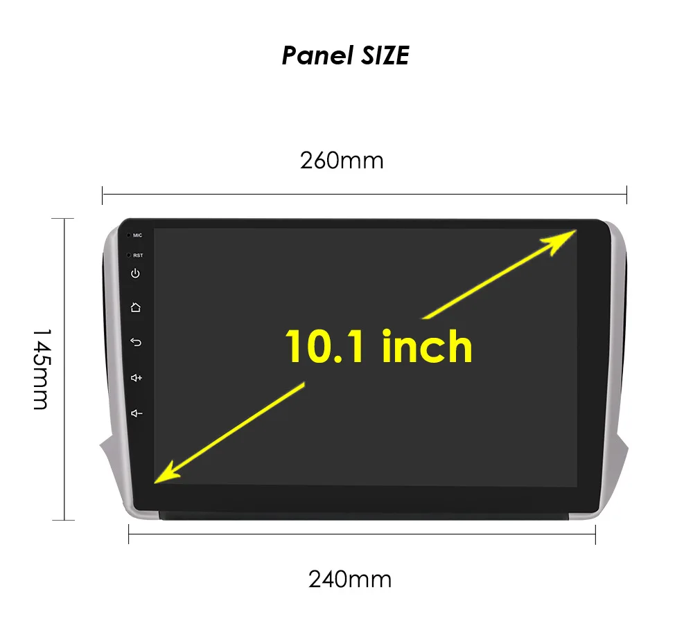 PEUGEOT 208 / 2008 Autoradio 10 ANDROID NAVI Stereo Radio