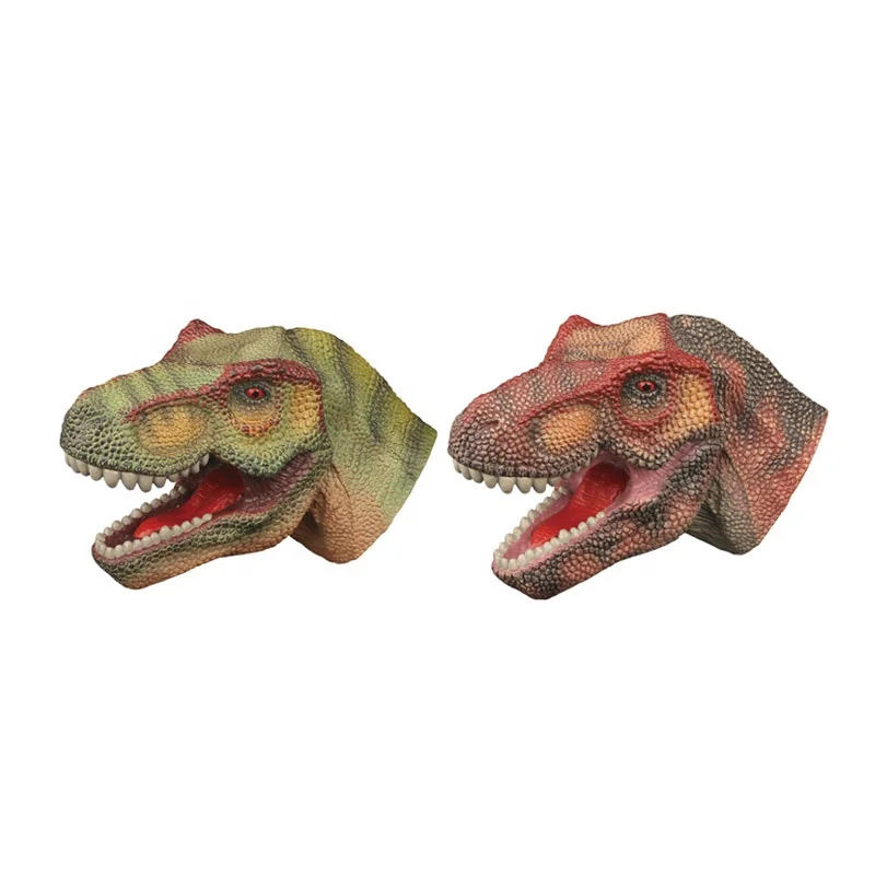 Детская игрушка-динозавр на руку Реалистичная латексная голова динозавра резиновые игрушки набор для дошкольного образования несколько стилей