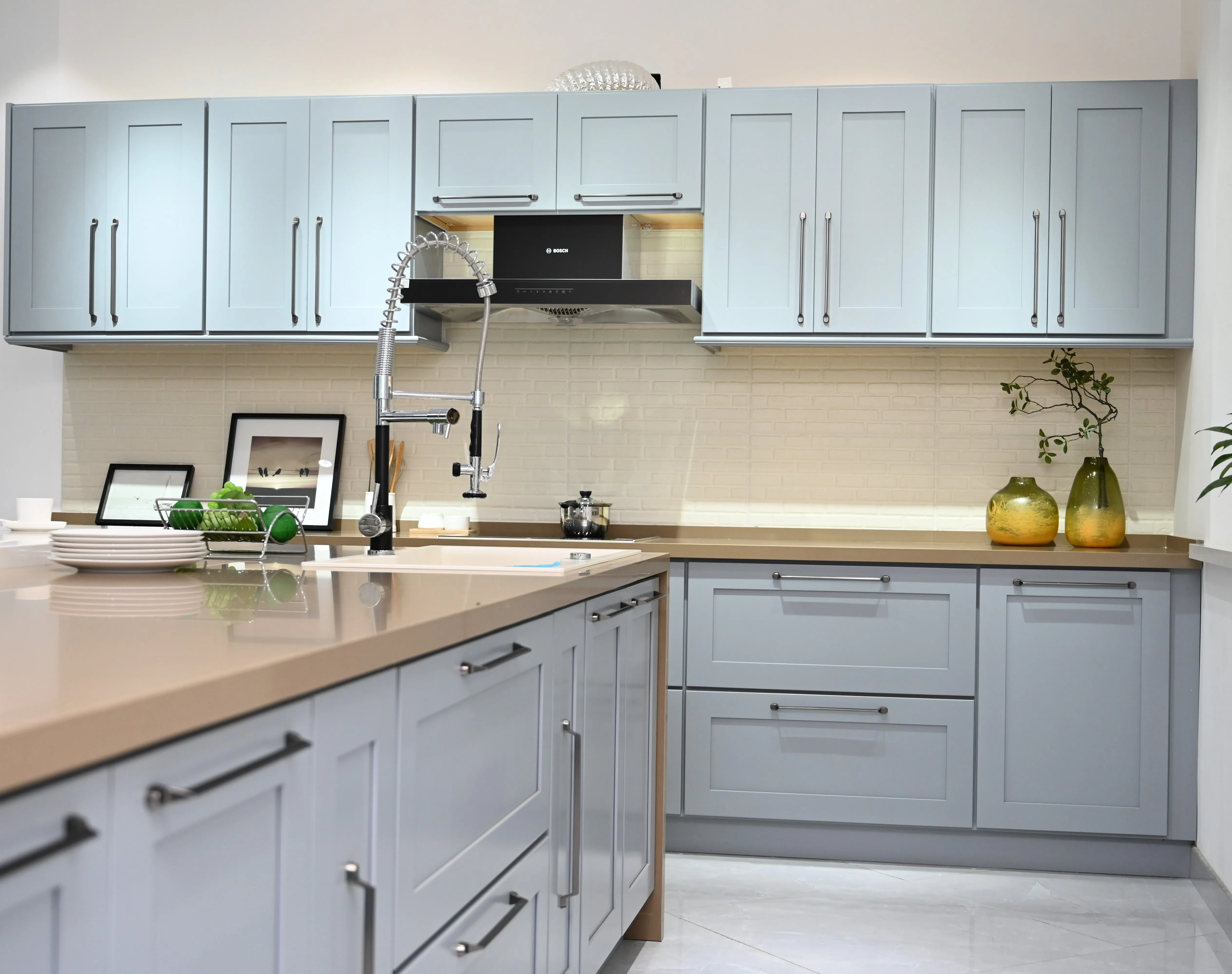 Modern Grey Shaker Kitchen Cabinet Designs Buy Modern Grey Shaker Kitchen Cabinet Kitchen Cabinet Designs Product On Alibaba Com