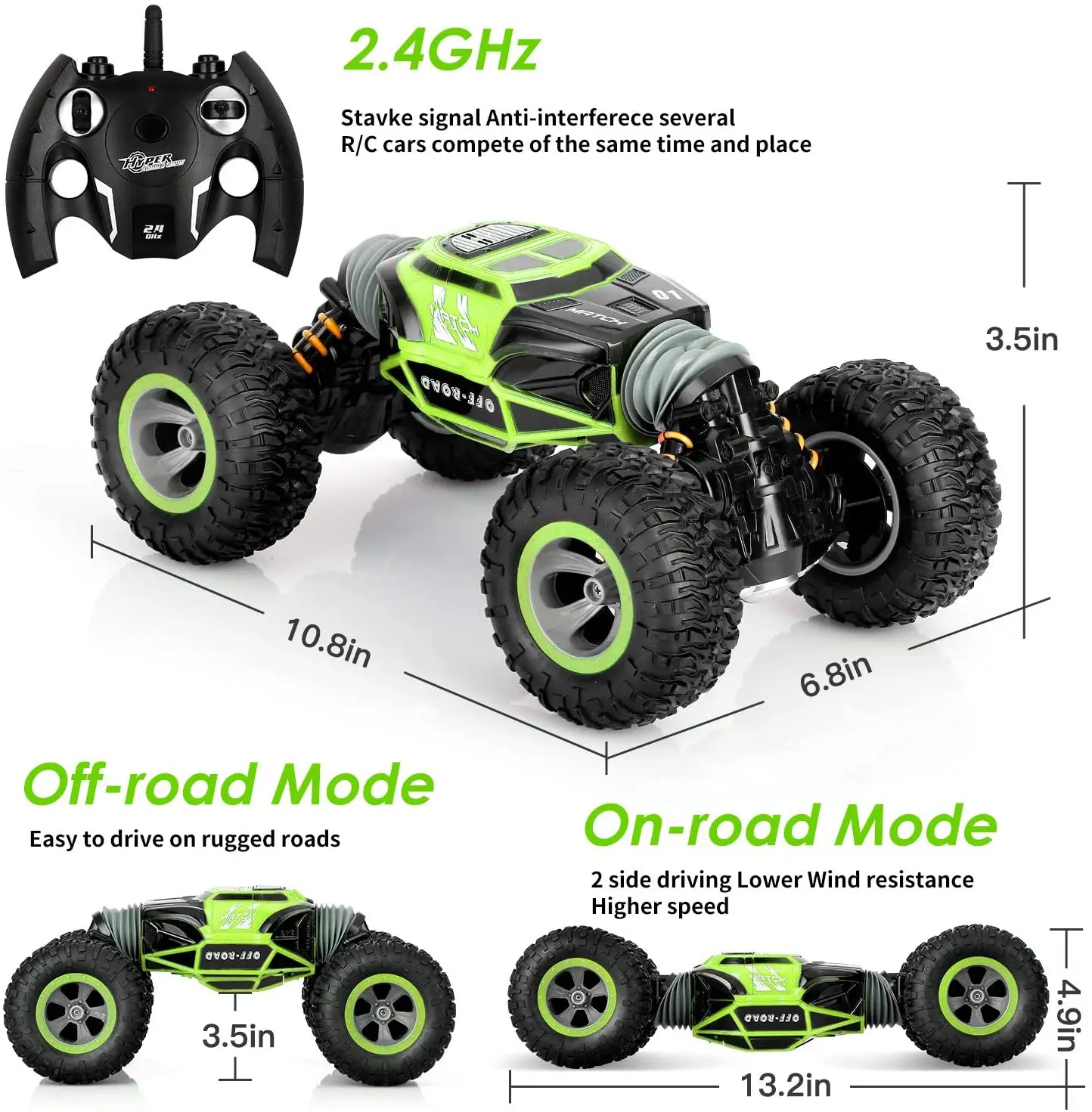 Лидер продаж, 1:10 2024, детский Радиоуправляемый автомобиль с дистанционным управлением