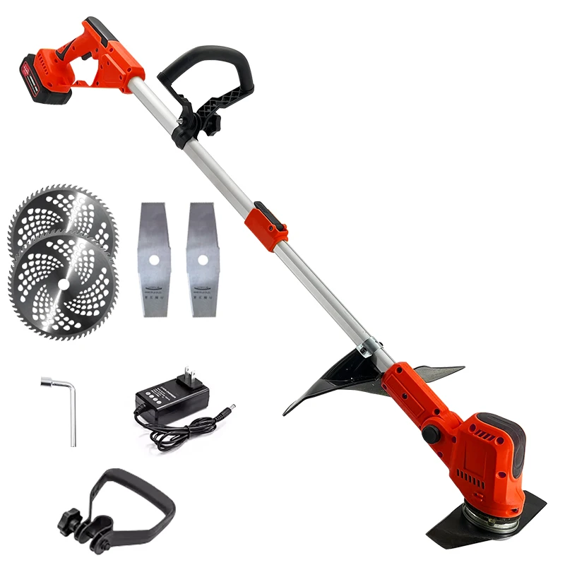 21V Battery Powered Brush Cutter Foldable Design and HD Digital Display for Grass and Shrub Cutting