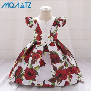 Wholesale Girls' Cotton Printed Flower Frock Summer Party Princess Dress Formal European Style for Autumn Winter Seasons