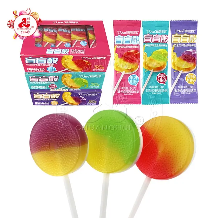 CANDY CANDY 2種　トランプ 54枚入り Supply 2 In 1 big bag 16g Flat round shape colorful lollipop