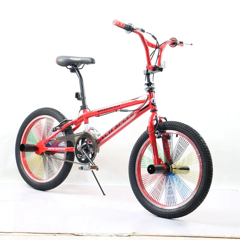  AVASTA Bicicleta BMX de 20 pulgadas, bicicletas de estilo libre  con 4 clavijas para niños, adultos, principiantes, hombres y mujeres, rojo  : Deportes y Actividades al Aire Libre