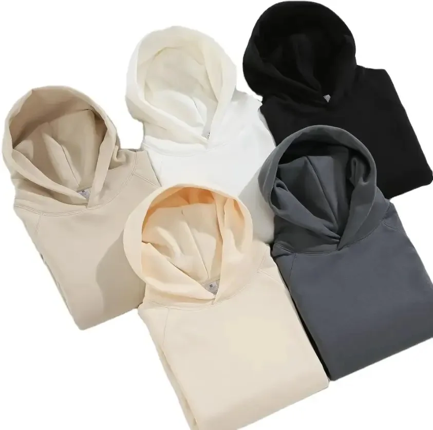High Quality Cheap Plain Blank Essentials Unisex Hoodie Custom Logo Your Brand Oversized Hoodies With Kangaroo Pocket