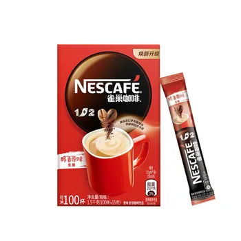 Nescafe 1+2 Full-bodied Plain 100 bars low-sugar instant coffee