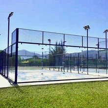 Easy Setup Outdoor Full Panoramic  Indoor  Outdoor Padel Tennis  Court  Full View Tennis Court Padel Tennis Court