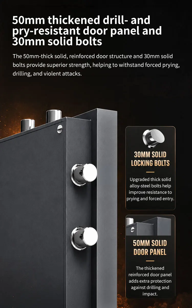 aj 700 ceqsafe commercial metal fireproof safe box combination lock three spoke handle felectronic digital fingerprint key lock-9