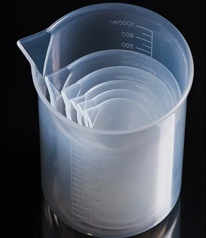 25ml-1000ml透明ppプラスチックビーカー計量カップ、スケール