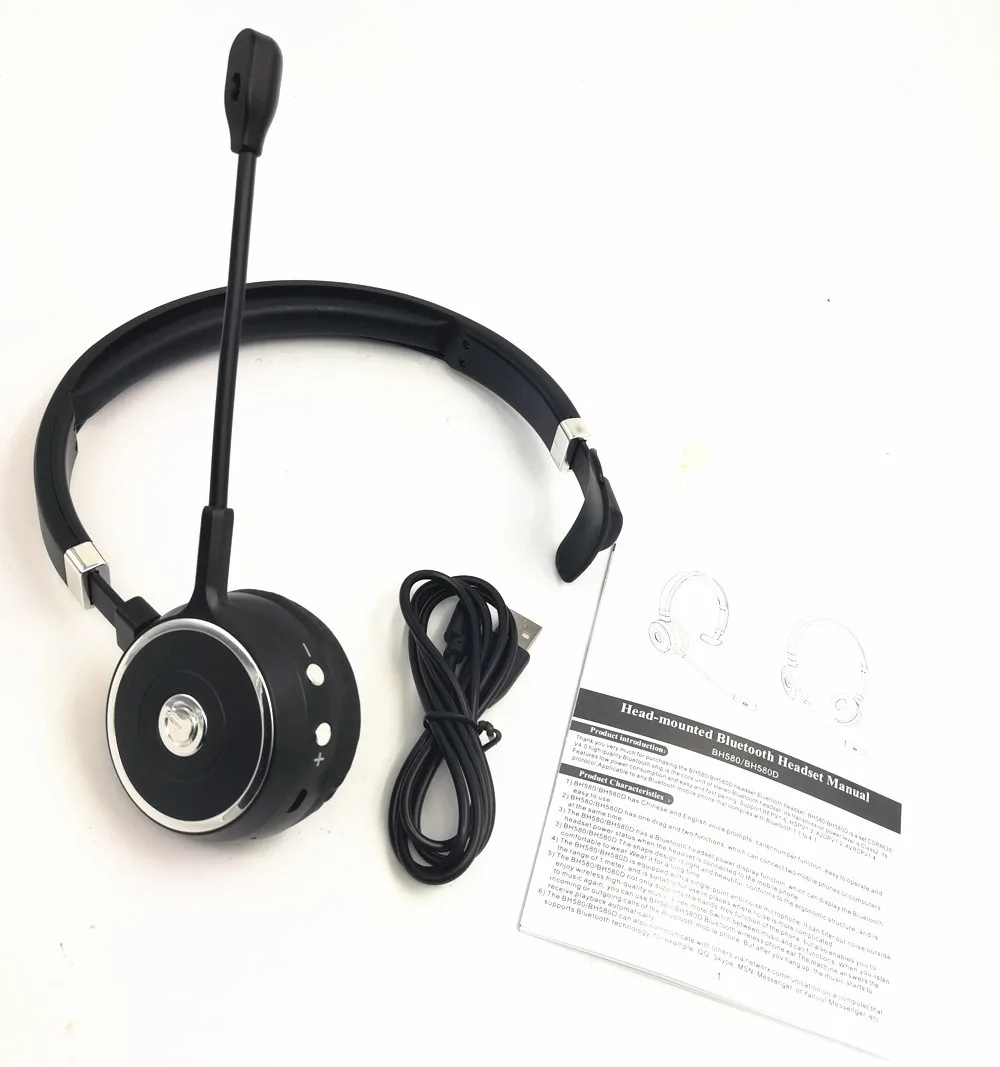 Opptel Wireless Telephone Headset With Noise Cancelling Microphone for Call  Center Headset