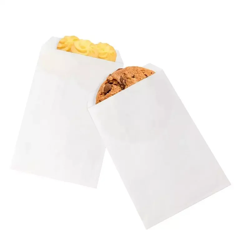 Custom Printed Compostable Glassine Wixed Coated Paper Bags Biscuit