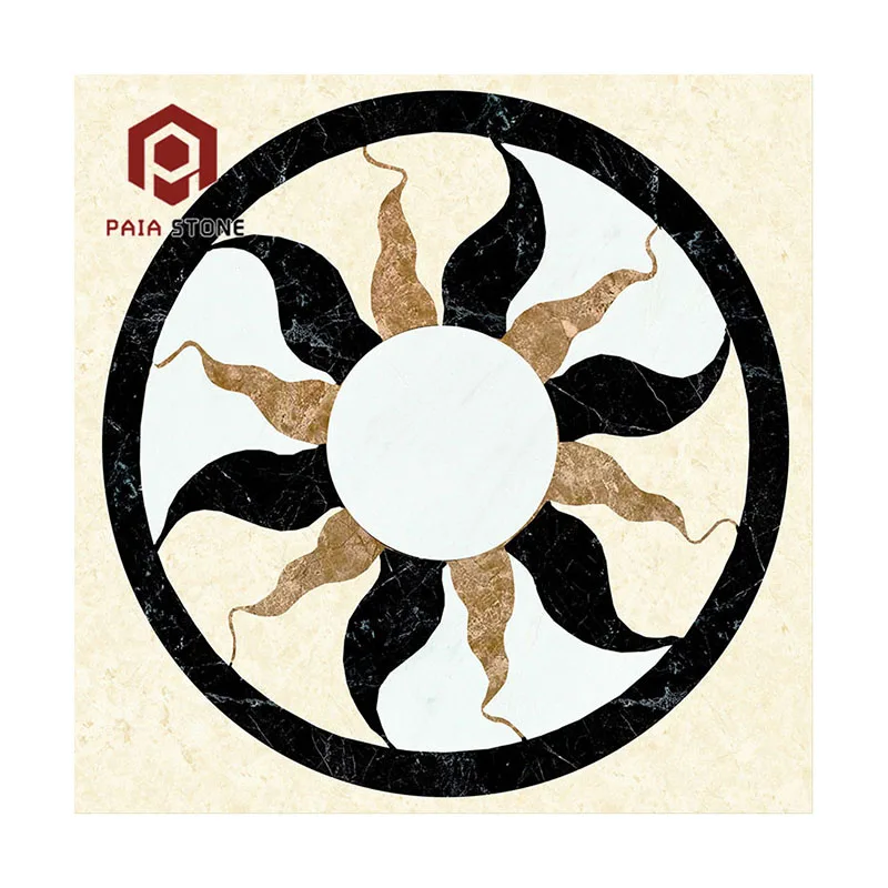 Jubin Lantai Corak Marmar Jet Air Gaya Amerika Syarikat Moden yang Disesuaikan dengan Jaminan 1 Tahun untuk Hiasan Hotel