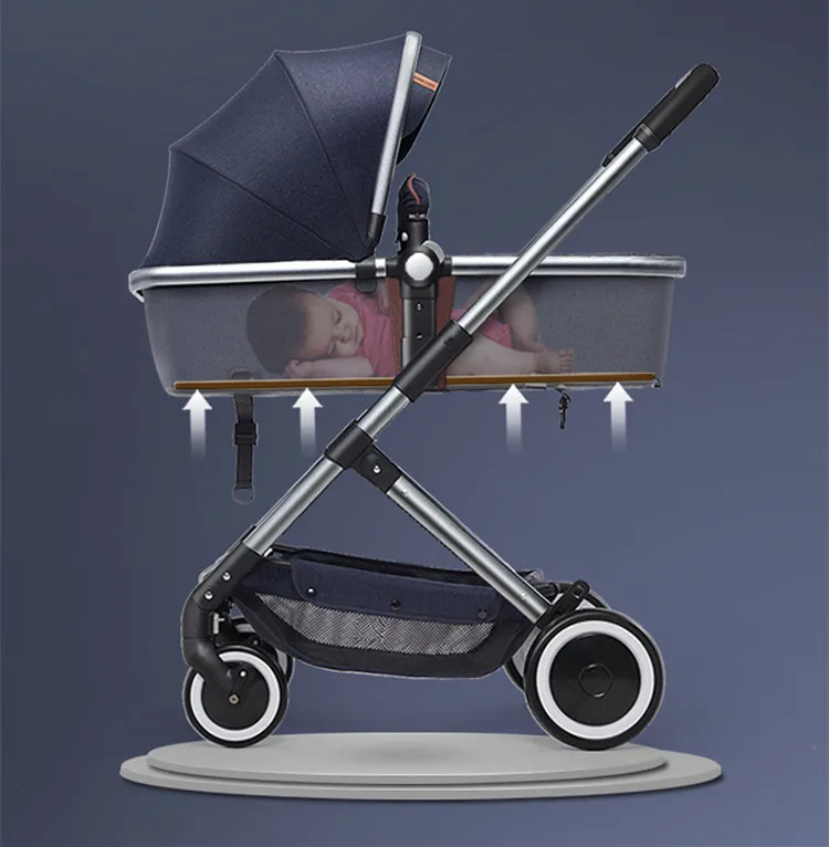 Purorigin 2025 Lightweight Linen Baby Stroller Portable 3-in-1 Newborn Carrier Custom New Baby Product