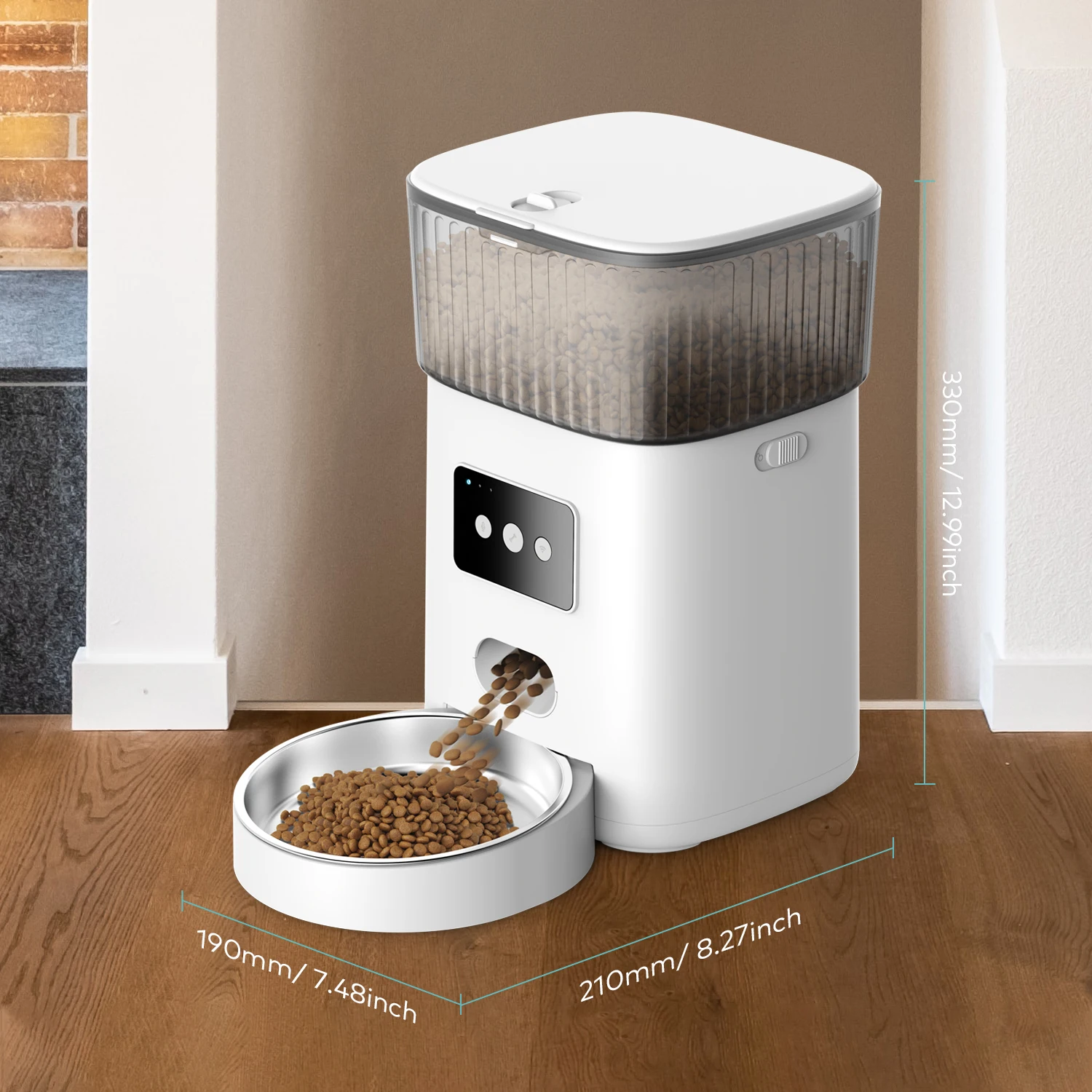 Illustration of Large Dog Feeders With Portion Control Feature