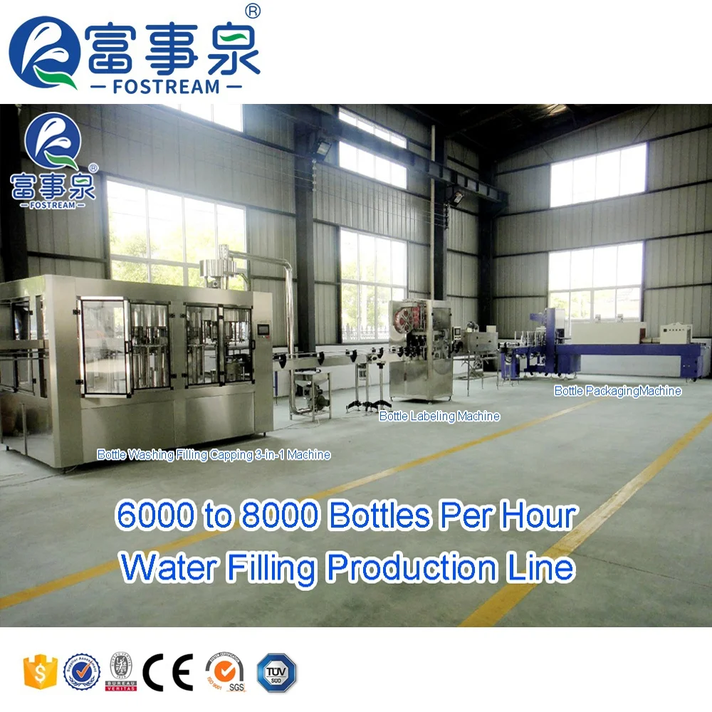 China Manufacturer Price Full Automatic Filling Plant Equipment Mini Small Scale Pure Drinking Mineral Water Bottling Machine