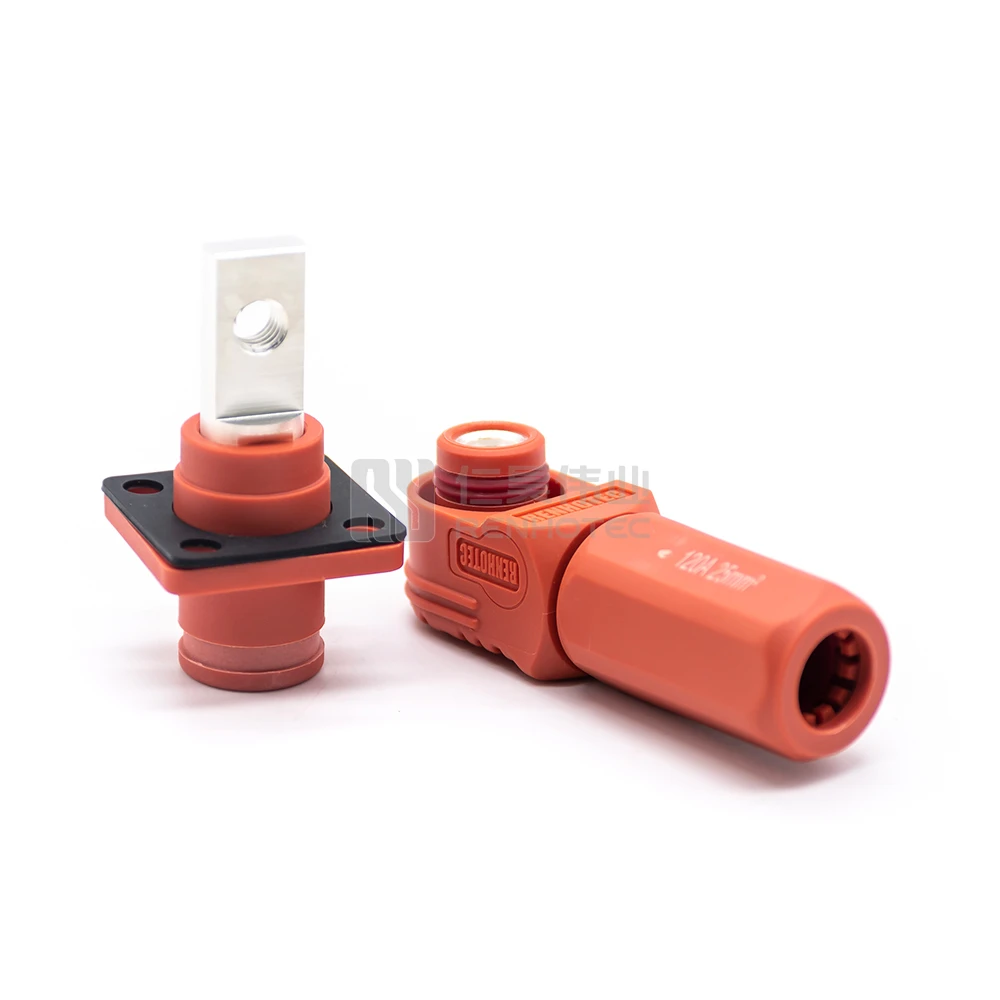 High Current Battery Connectors 100A DC Power Connector for Lithium System