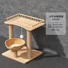 Large bed cat tree rattan style