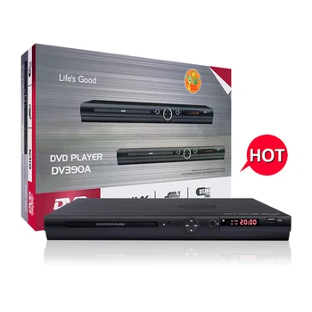 Life's Good DV390A DVD CD VCD Player for TV,All Region Free DVD CD Disc,with Remote Control,USB