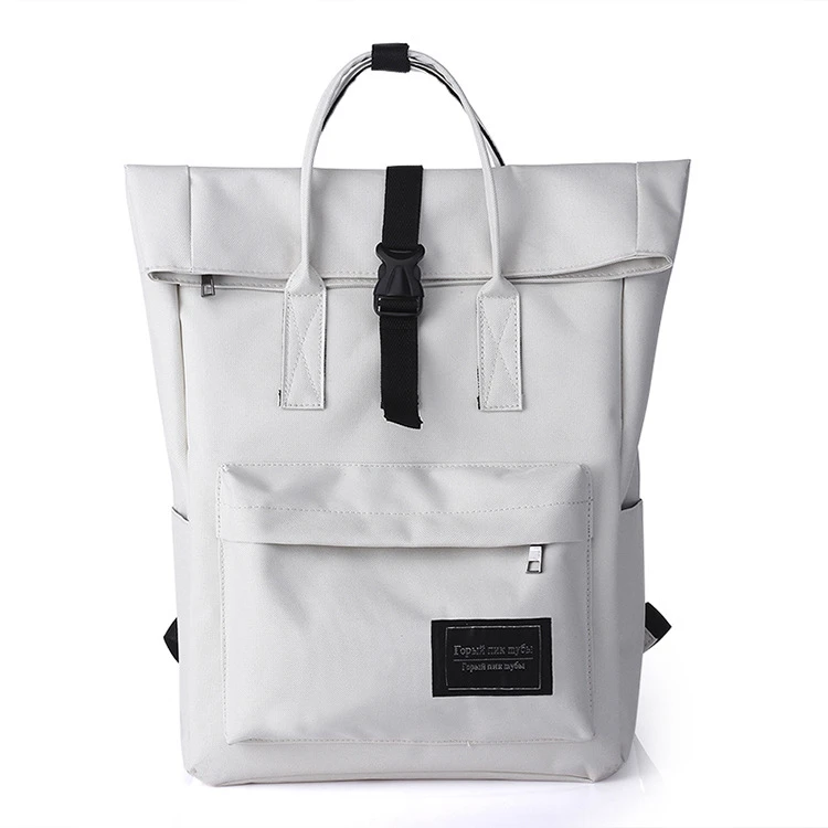 Ladies Convertible Tote Bag Canvas Rolltop Backpack Laptop Bag